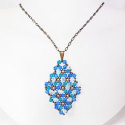 Pendant 65cm - Marissa Rhombus M-Bronze Chain - Pendant 65cm - Laiton bronze